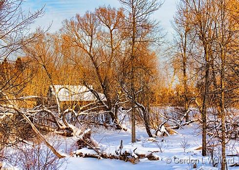 Frozen Otter Creek_05396.jpg - Photographed at sunset along the Cataraqui Trail near Lombardy, Ontario, Canada.